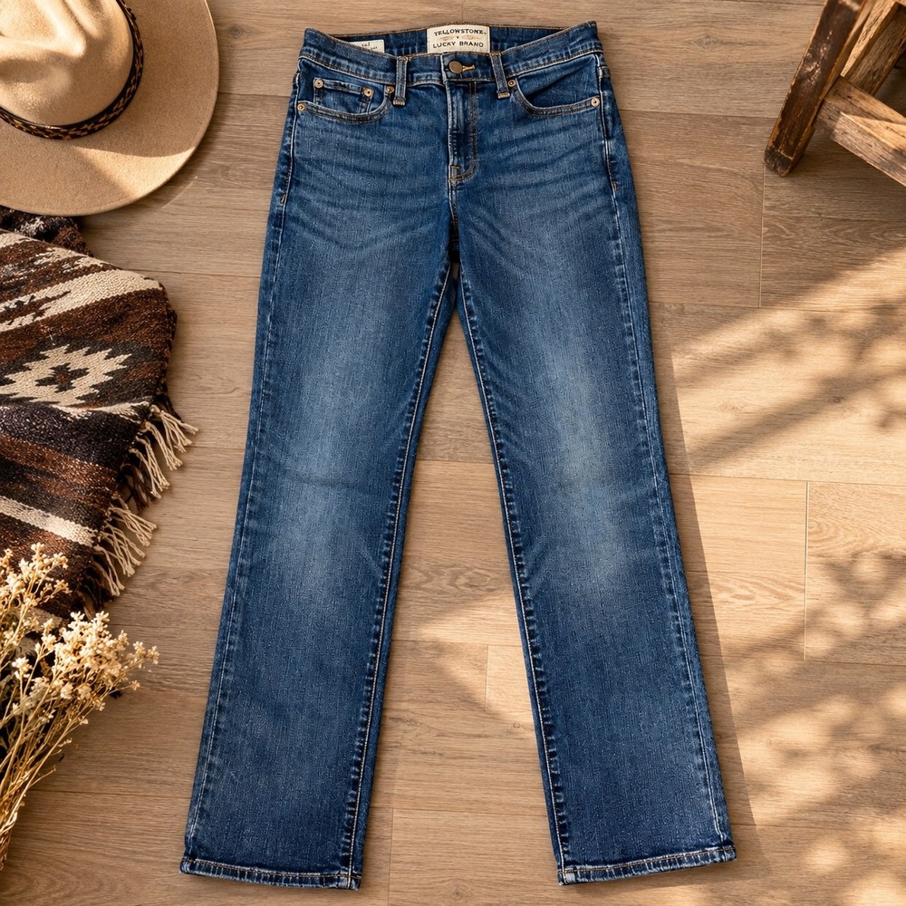 Yellowstone x Lucky Brand Jeans Western Cowgirl 6/28R Limited Edition Ranchwear